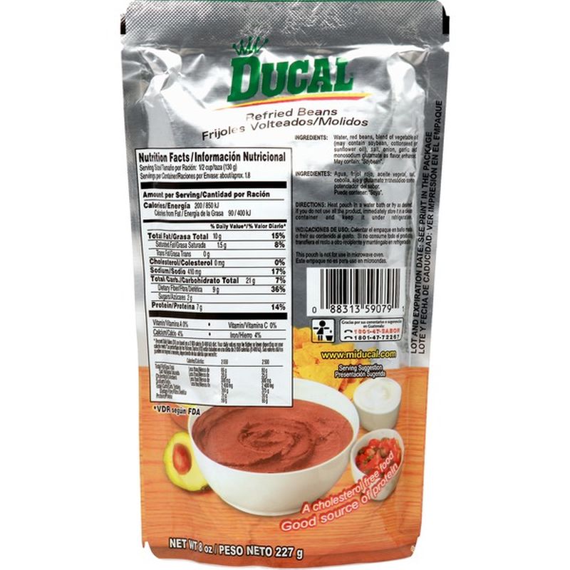Ducal Refried Beans, Red (8 oz) Instacart