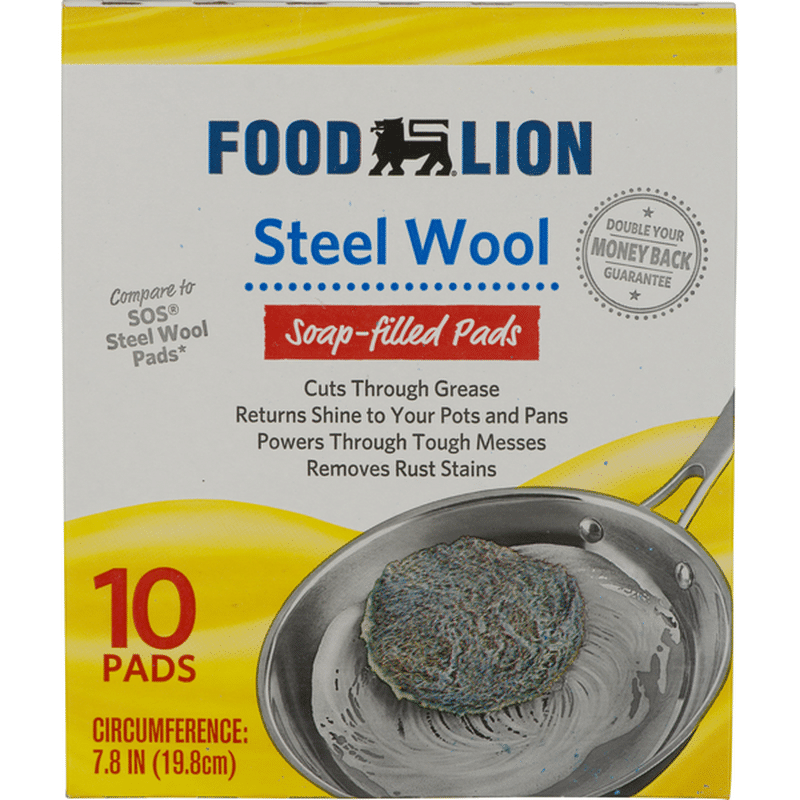 Food Lion SoapFilled Pads, Steel Wool (10 each) Instacart