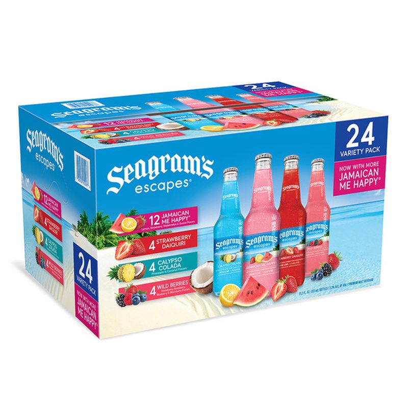 Seagram's Escapes 24 Pack Variety (11.2 oz) Instacart