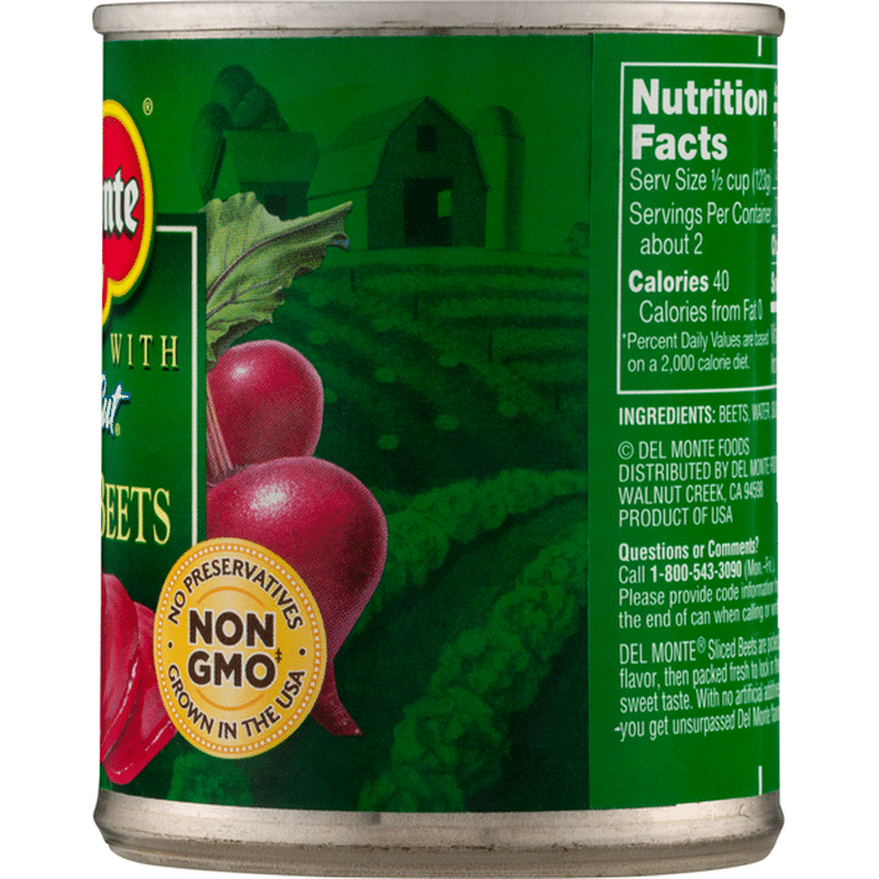 Del Monte Beets, Sliced (8.25 oz) Instacart