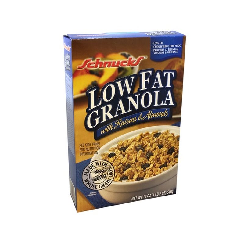 Schnucks Low Fat Granola W/Raisins & Almonds Cereal (18 oz) - Instacart