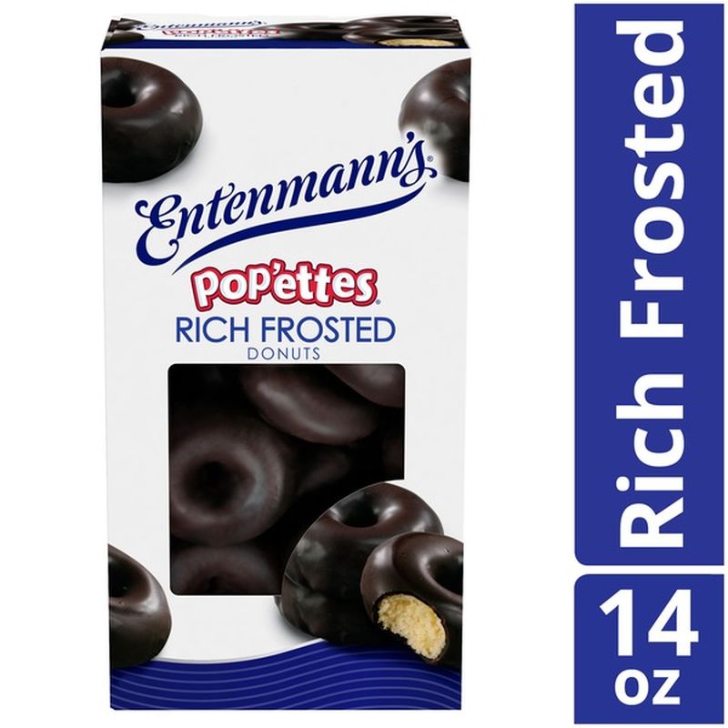 Entenmann's Rich Frosted Chocolate Donut Pop'ettes (14 oz) Instacart