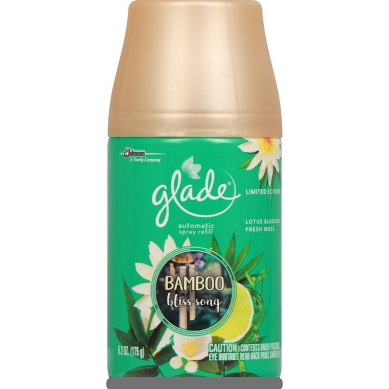 Glade Spray Refill, Automatic, Bamboo Bliss Song (6.2 oz) Instacart