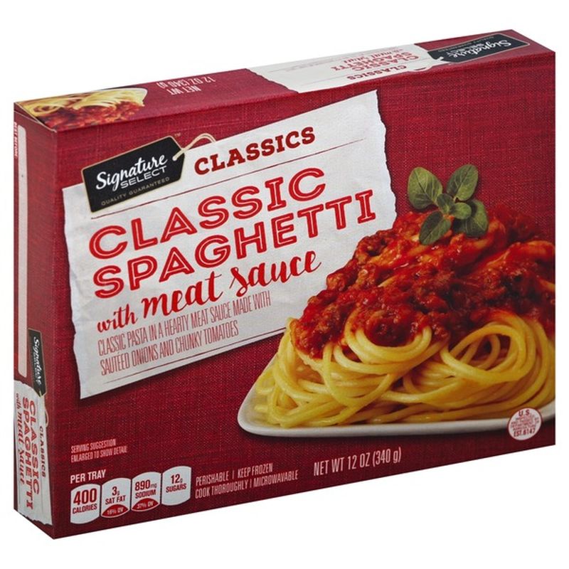 Signature Kitchens Classic Spaghetti With Meat Sauce Classic Pasta In A