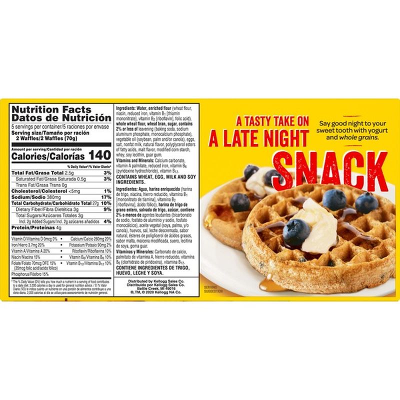 Kellogg's Eggo Frozen Waffles Low Fat (10 ct) Instacart