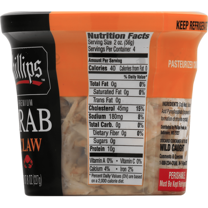 Phillips Crab Premium Claw Can 8 Oz From Mccaffreys Instacart