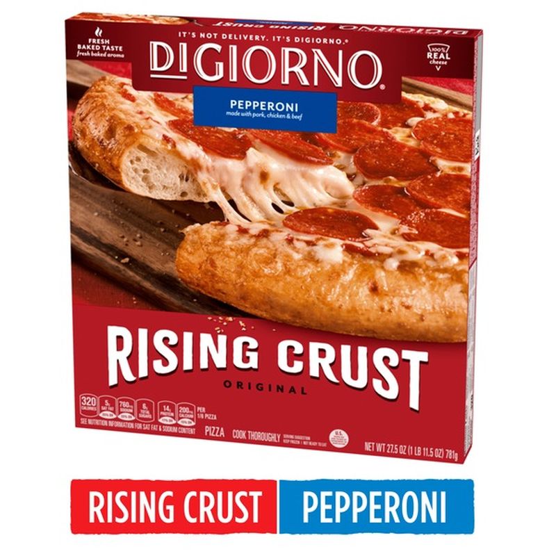 DiGiorno Pepperoni Pizza with Rising Crust, (27.5 oz) Instacart