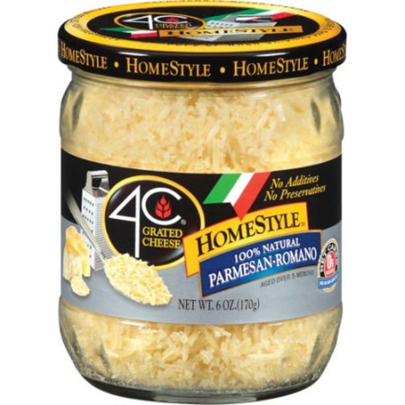 4C Foods HomeStyle Parmesan Romano Grated Cheese Jar (6 oz) Delivery or Pickup Near Me Instacart