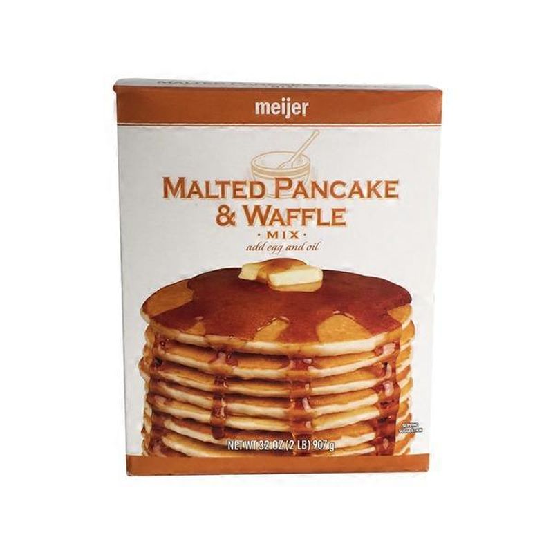 Meijer Malted PANCAKE & WAFFLE MIX (32 oz) Instacart