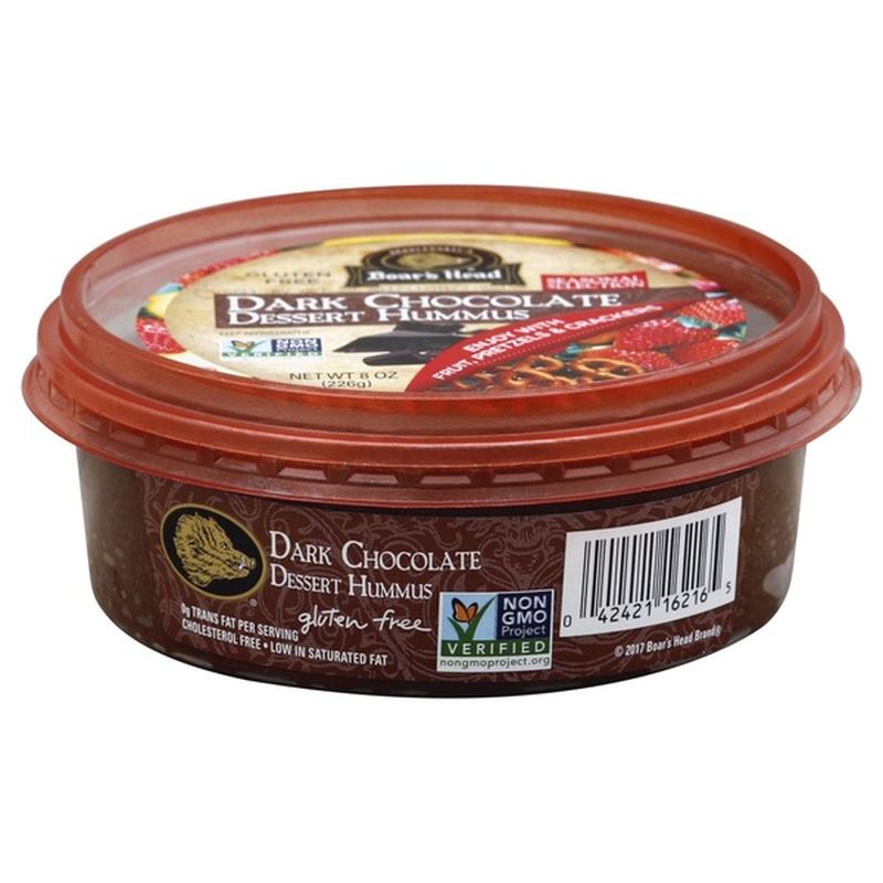 Boar's Head Dessert Hummus, Gluten Free, Dark Chocolate (8 oz) from