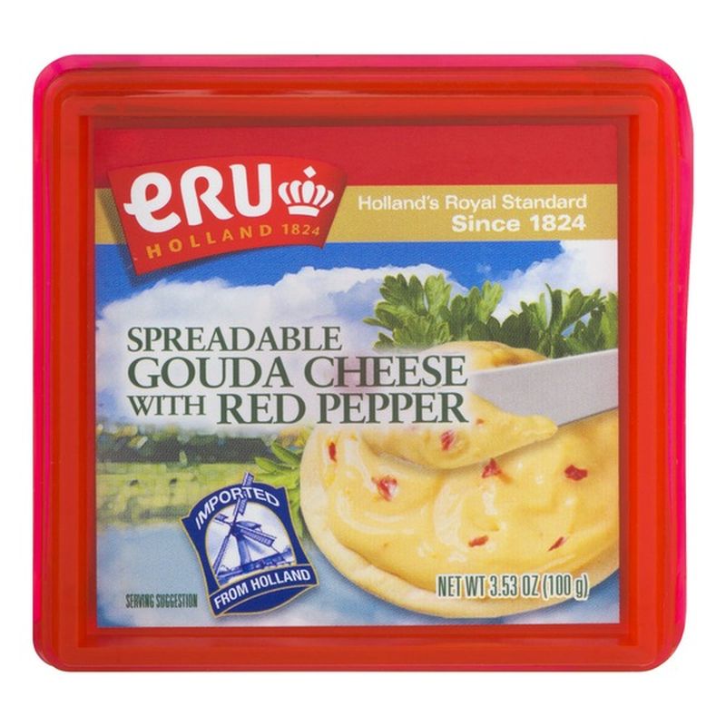 Eru Holland Spreadable Gouda Cheese With Red Pepper (3.53 oz) Instacart