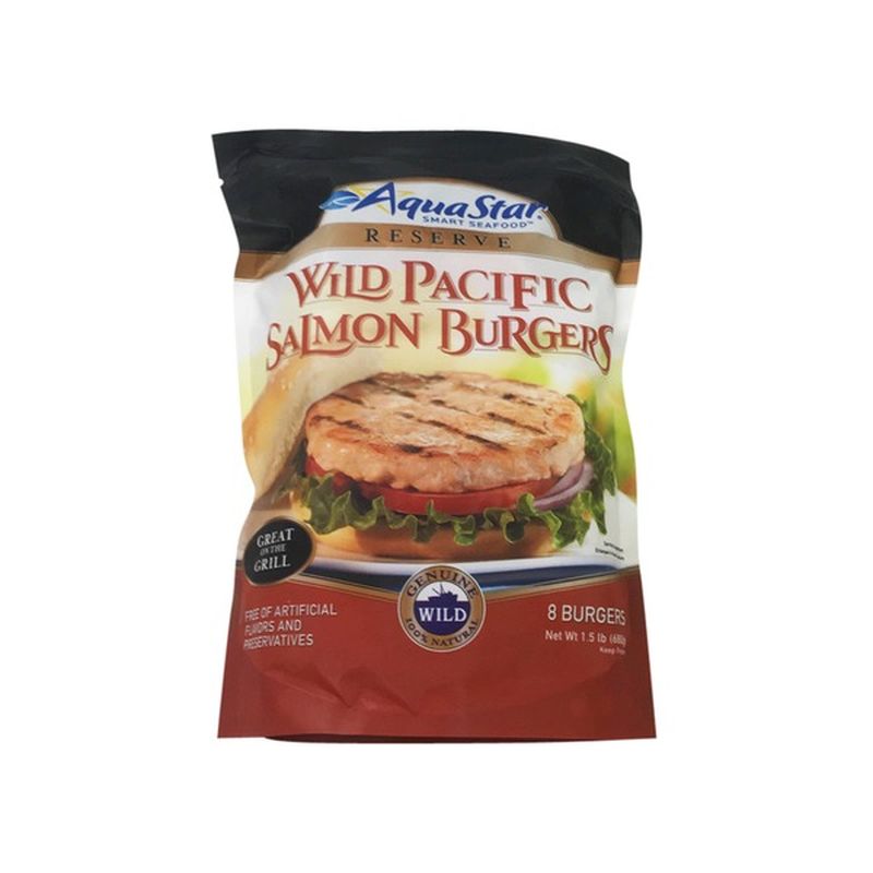 Aqua Star Wild Caught Alaskan Salmon Burgers 24 Oz Instacart 8943