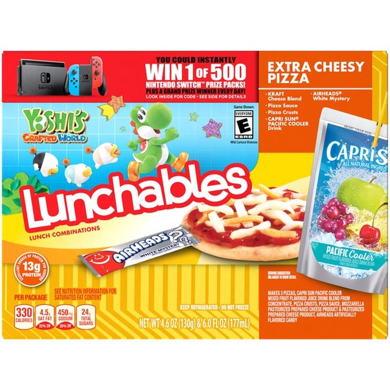 Lunchables Extra Cheese Pizza Convenience Meal (10.6 oz) - Instacart