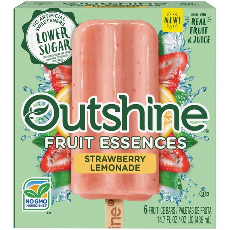 Outshine Fruit Essences Strawberry Lemonade Frozen Fruit Bars (14.7 fl