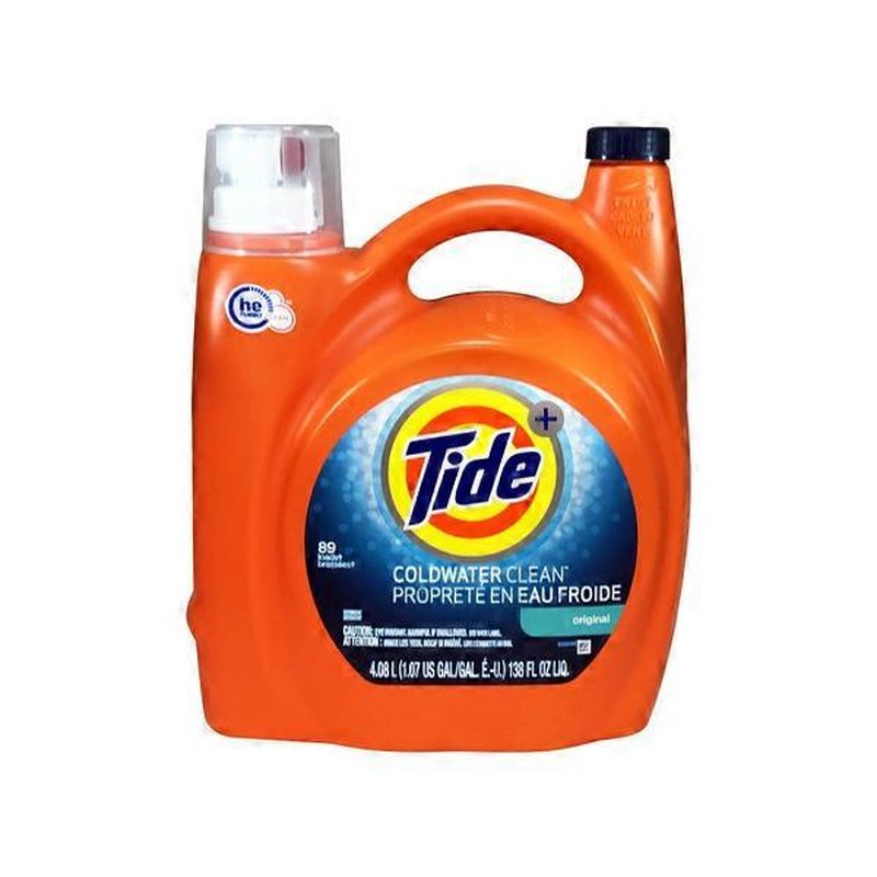 Tide Plus Coldwater Clean Original Detergent (138 fl oz) Instacart
