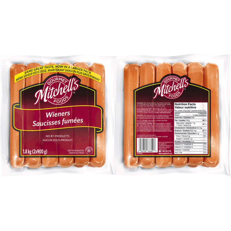 Mitchell's Gourmet Foods Regular Wieners