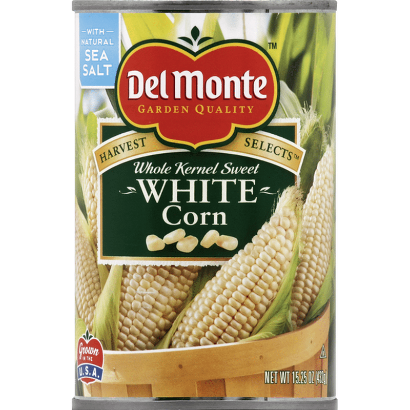 Del Monte Corn, White, Whole Kernel Sweet (15.25 Oz) - Instacart