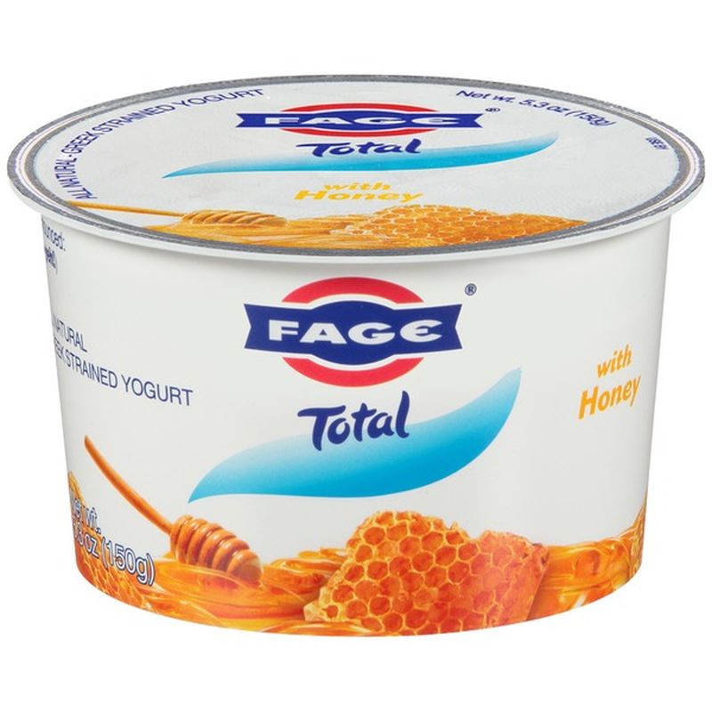 Fage Greek Strained Yogurt with Honey (150 g) - Instacart