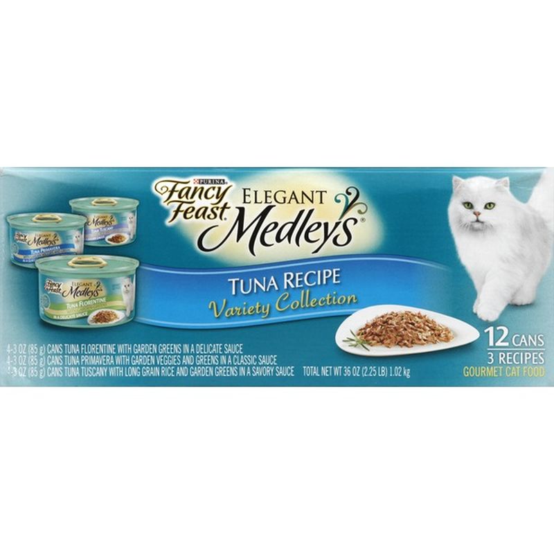 Fancy Feast Wet Cat Food Variety Pack, Medleys Tuna Collection With