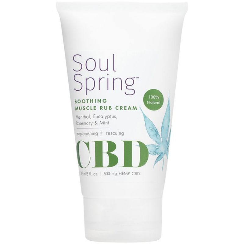 Soul Spring Soothing Cbd Muscle Rub Cream 3 Fl Oz Delivery Or Pickup Near Me Instacart 7451