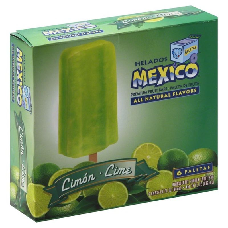 Helados Mexico Fruit Bar, Limon Lime (6 each) Instacart