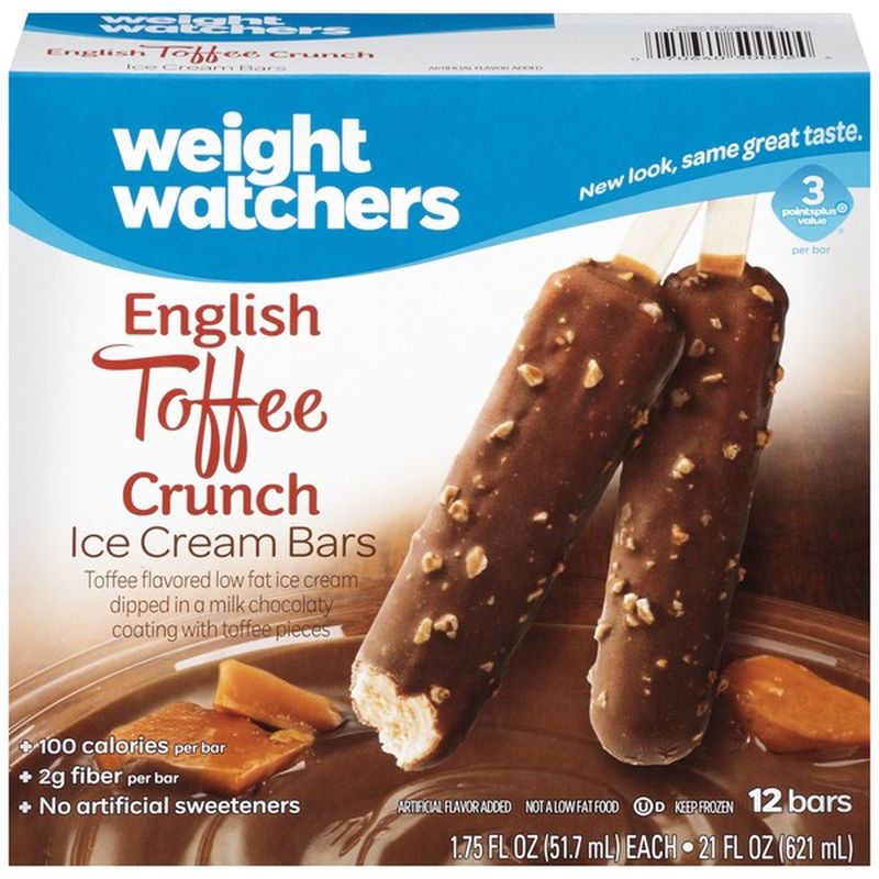 weight watchers Ice Cream Bars, English Toffee Crunch (12 ct) Instacart
