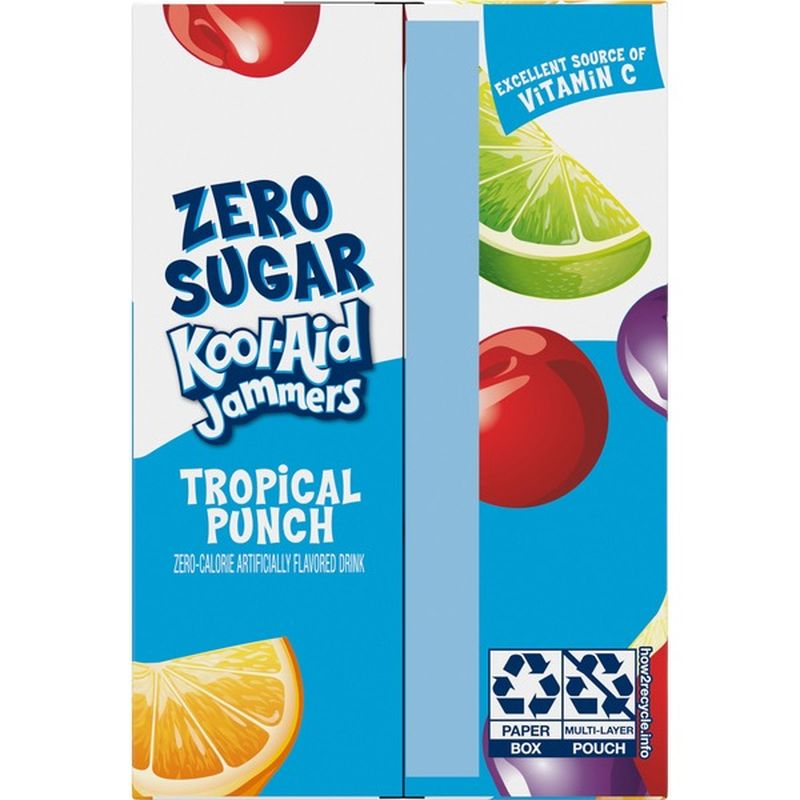 KoolAid Jammers Zero Sugar Tropical Punch Flavored Drink (60 fl oz