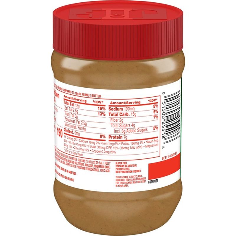 Jif Reduced Fat Creamy Peanut Butter Spread (16 oz) Instacart