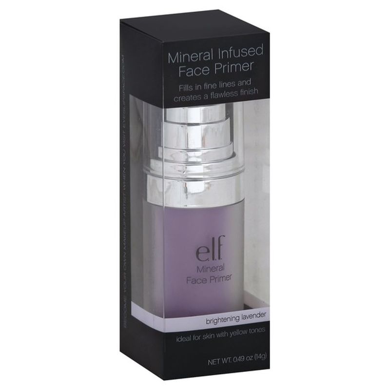 Elf Face Primer, Mineral Infused, Brightening Lavender (0.49 oz