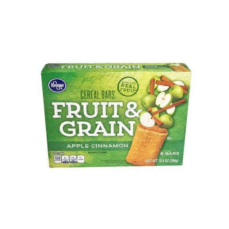 Kroger Cereal Bars, Fruit & Grain, Apple and Cinnamon (8 each) Instacart