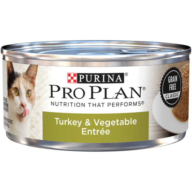 Purina Pro Plan Grain Free Pate Wet Cat Food, Turkey & Vegetable Entree