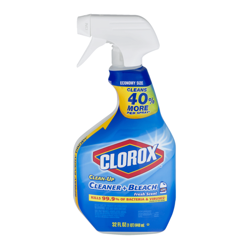 clorox spraying