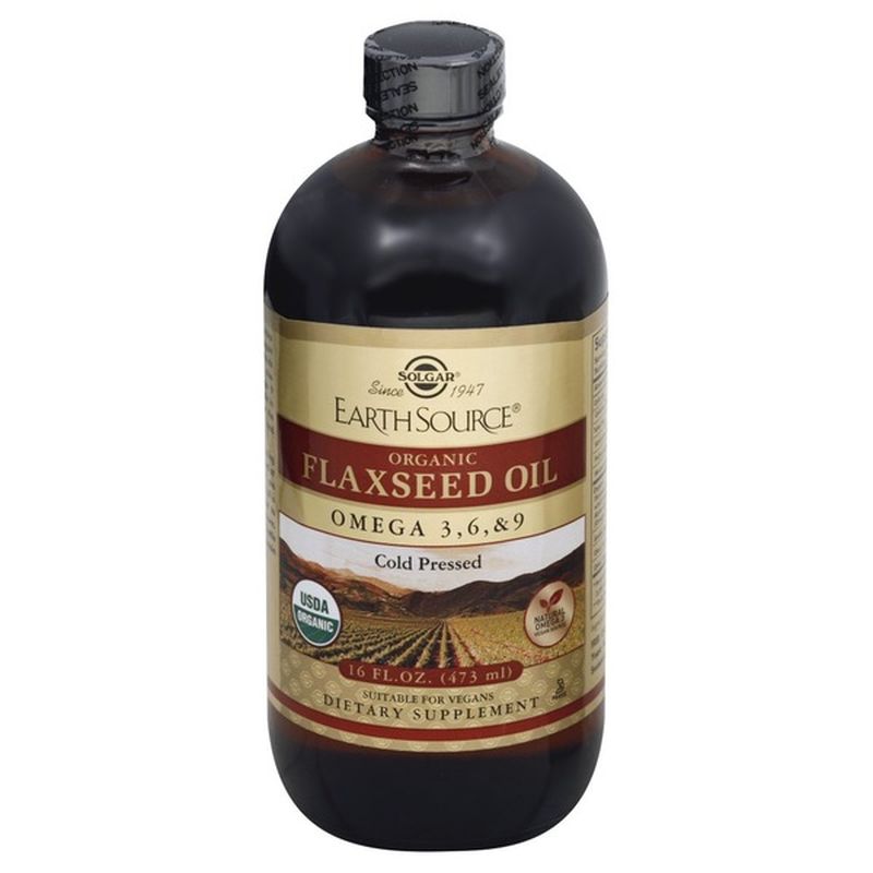Solgar Flaxseed Oil, Organic, Cold Pressed (16 fl oz) Instacart