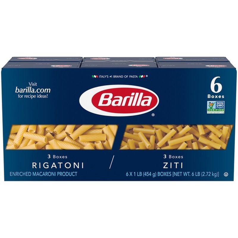 Barilla® Classic Blue Box Pasta Rigatoni and Ziti (1 lb) Instacart