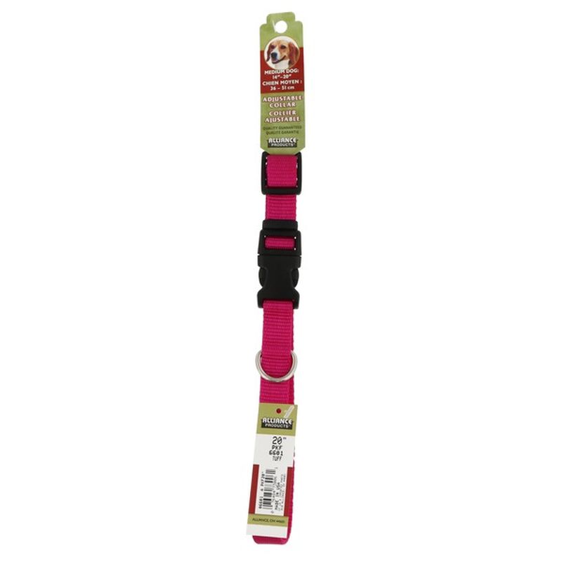 Coastal Pet 3/4 Inch X 20 Inch Pink Adjustable Collar