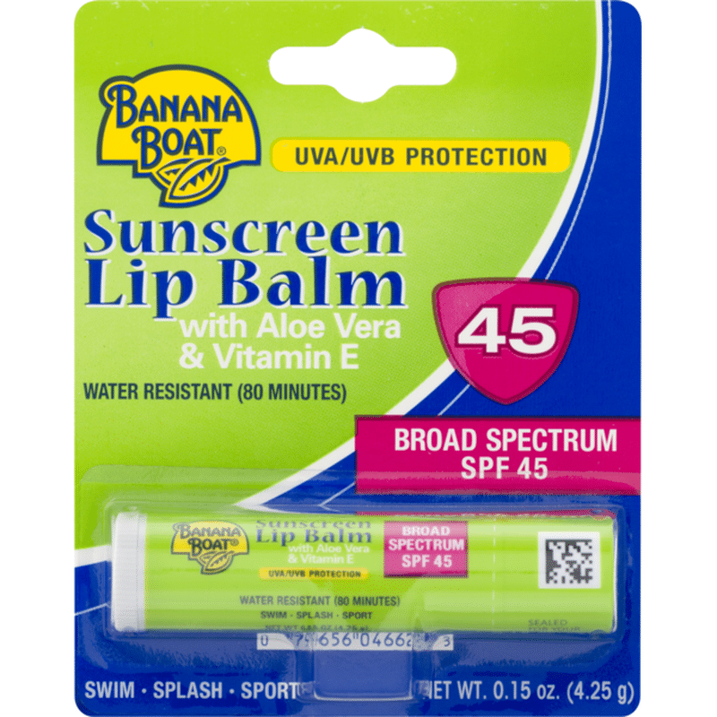 Banana Boat Sunscreen Lip Balm SPF 45 (0.15 oz) from Safeway Instacart