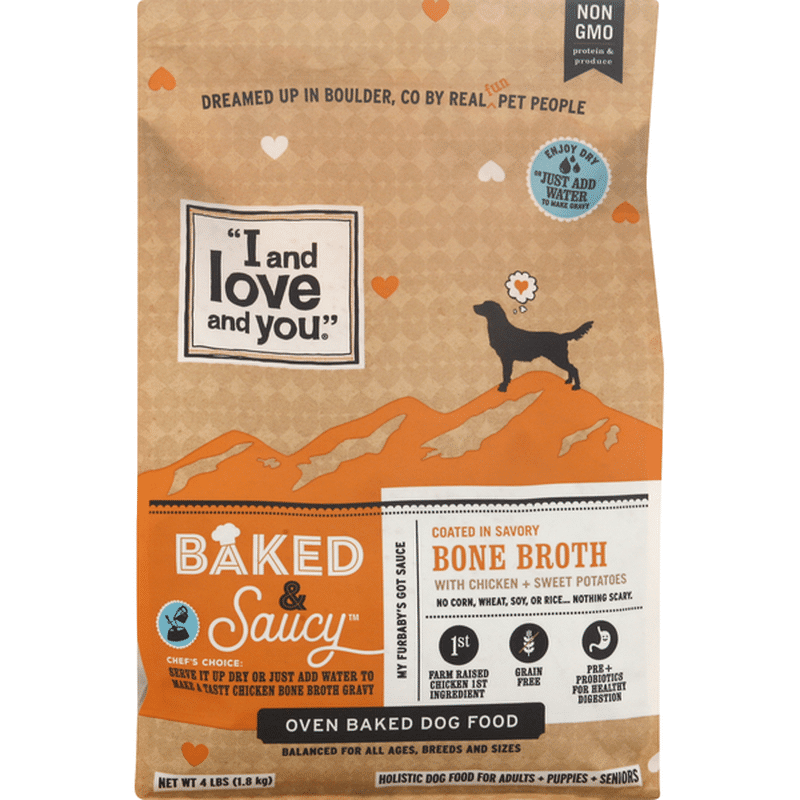 "I and love and you" Baked & Saucy Dry Dog Food Chicken + Sweet