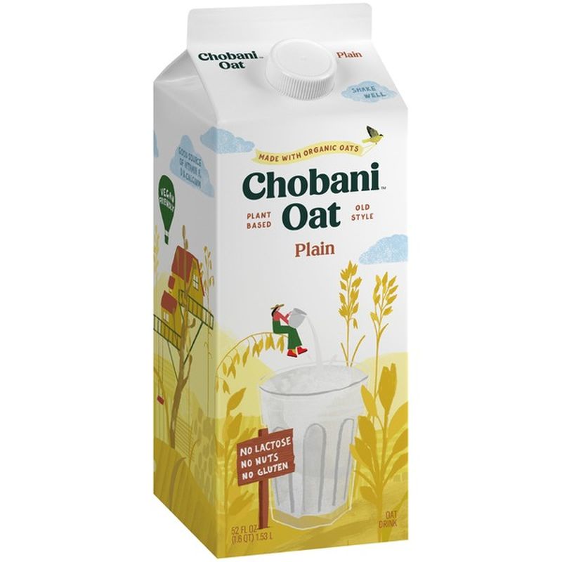 Chobani Plain Oat Drink 52 Fl Oz Instacart