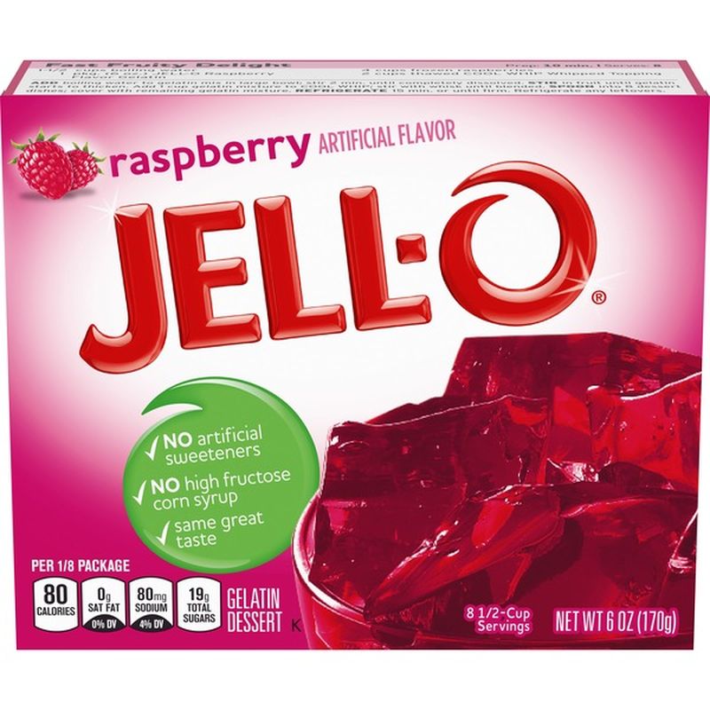 JellO Raspberry Gelatin Dessert (6 oz) Instacart