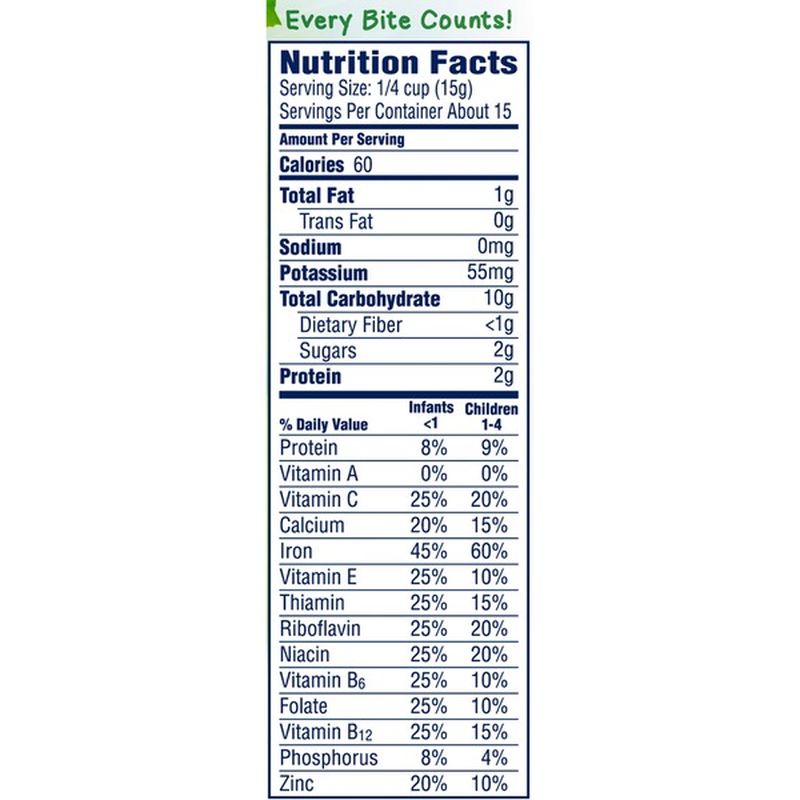 gerber organic oat cereal