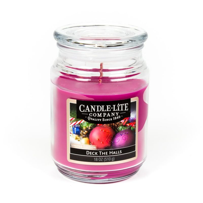 Candle-Lite Company 18 Ounce Deck the Halls Jar Candle