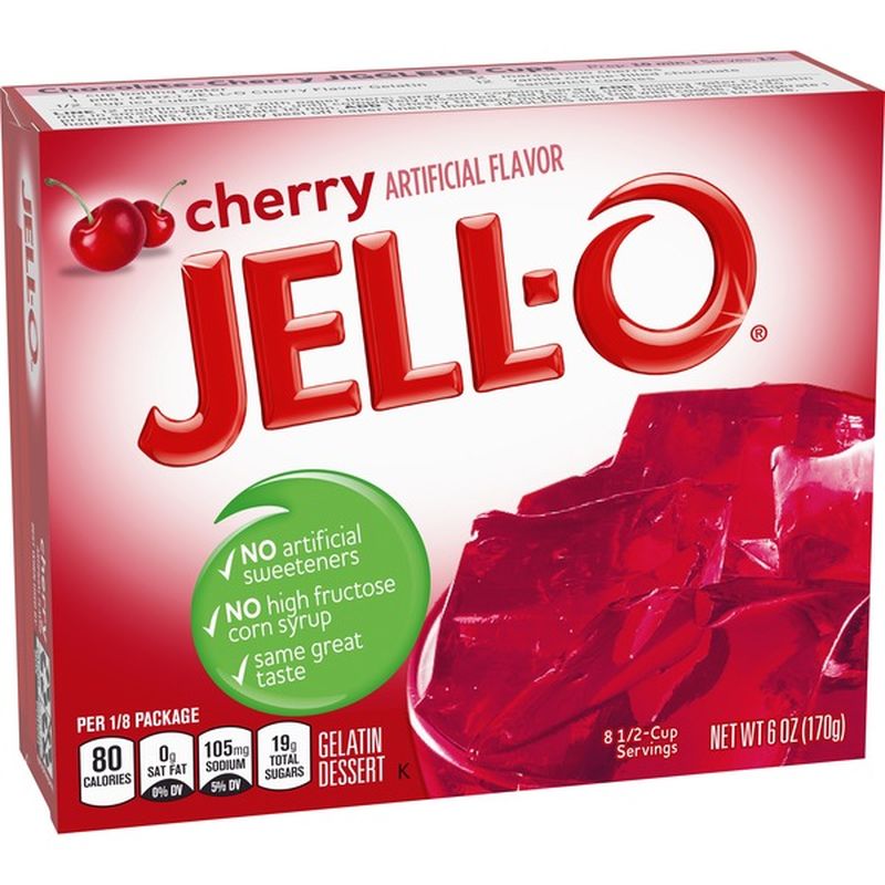 Jell O Cherry Gelatin Dessert 6 Oz From Cub Instacart