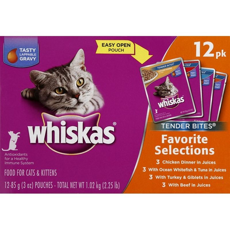 whiskas seafood selections pouches