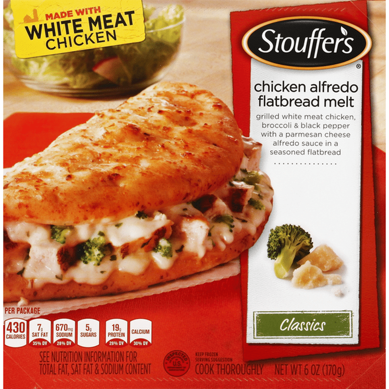 Stouffers Flatbread Melt Chicken Alfredo 6 Oz Instacart