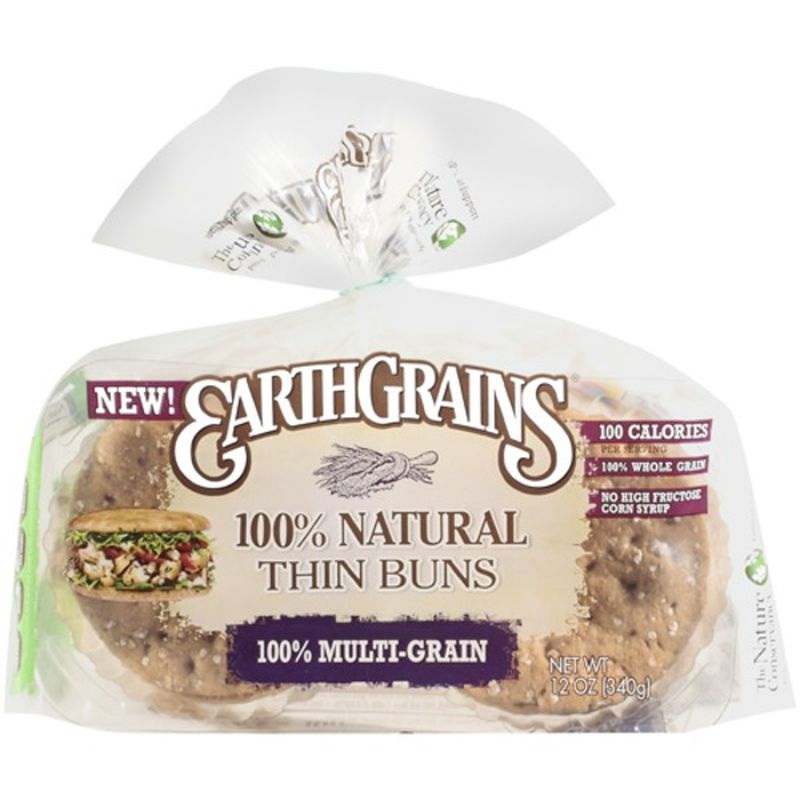 Earthgrains Thin Bun, 100 MultiGrain (12 oz) Instacart