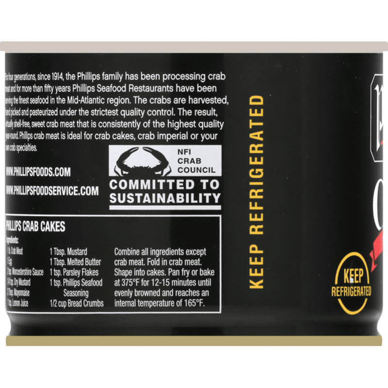 Philips Crab, Premium, Jumbo Lump, Can (16 oz) Instacart