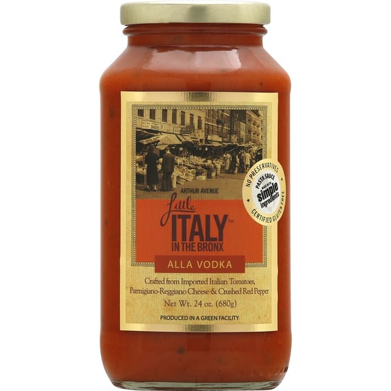 Little Italy in the Bronx Pasta Sauce, Alla Vodka (24 oz) Instacart