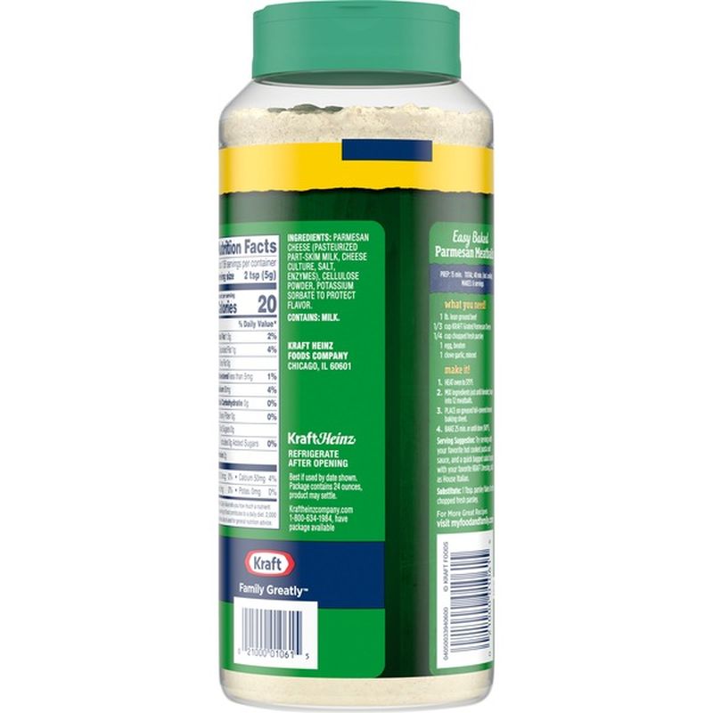 Kraft 100 Grated Parmesan Cheese (24 oz) from Costco Instacart
