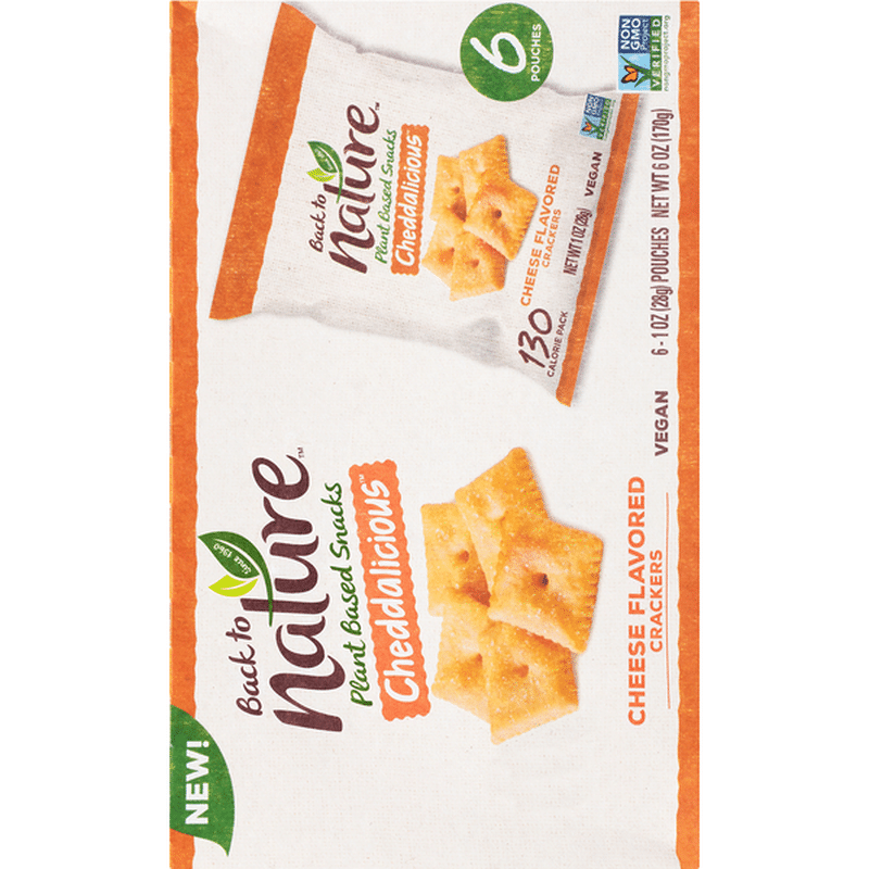 Back To Nature Crackers Cheese Flavored Cheddalicious 6 Each Instacart