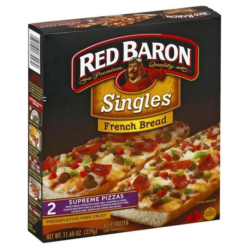 Red Baron French Bread Singles Supreme Pizzas (11.6 oz) - Instacart